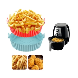 BANDEJA DE SILICONA PARA FREIDORA DE AIRE SIN ACEITE 24 CM REUTILIZABLE