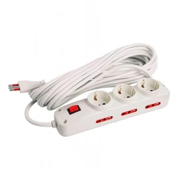 ZAPATILLA ALARGUE VIVION 3 SCHUKO + 6 TRES EN LINEA (10 METROS)