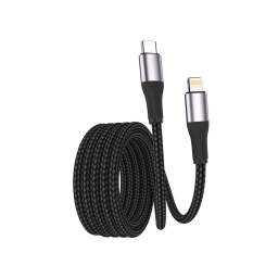 ZEQI CABLE DE DATOS 30W (USB-C - LIGHTNING) 2M ZE-V392 C-L