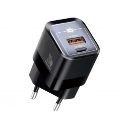 ZEQI CARGADOR DE PARED GAN (USB-A + PD USB-C 20W) ZE-EU022