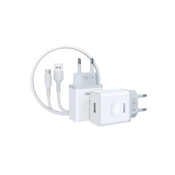 ZEQI CARGADOR DE PARED QC3.0 (CON UNA SALIDA USB 18W + CABLE MICRO USB) ZE-K007