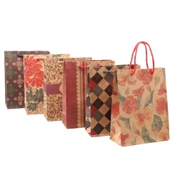 BOLSA DE PAPEL CON ASAS (DISE�O PARA REGALO) 37 X 28 X 10 CM - 4902