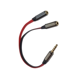 ADAPTADOR SPLITTER AURICULARES (3.5MM A 2 JACK 3.5MM)