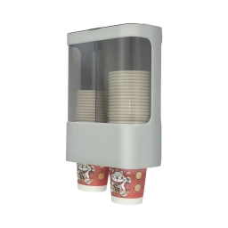 DISPENSADOR DE VASOS CON DOS SALIDAS