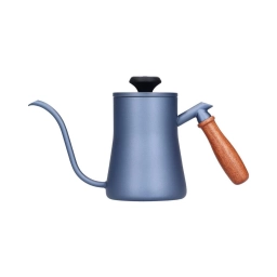 HERVIDOR CON MANGO DE MADERA (IDEAL PARA CAFETERIA U HOGAR) 550ML