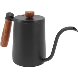 HERVIDOR CON MANGO DE MADERA (IDEAL PARA CAFETERIA U HOGAR) 600ML